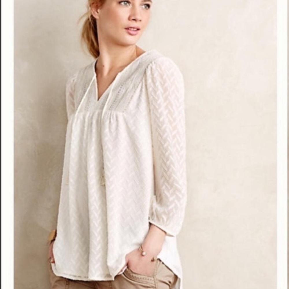 EUC Anthropologie Size XS Attylie Textured Tunic